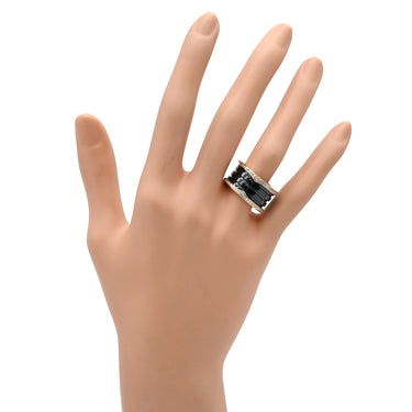 ブルガリ BVLGARI ビーゼロワン B-zero1 4バンド ダイヤ リング ブラック×ピンクゴールド K18PG セラミック ダイヤモンド #54(JP14) リング 指輪 黒 750PG 18金 ダイア 13号