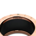 ブルガリ BVLGARI ビーゼロワン B-zero1 4バンド ダイヤ リング ブラック×ピンクゴールド K18PG セラミック ダイヤモンド #54(JP14) リング 指輪 黒 750PG 18金 ダイア 13号