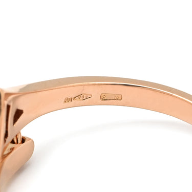 ブルガリ BVLGARI ディーヴァ ドリーム ホワイト×ピンクゴールド K18PG ダイヤモンド マザーオブパール リング 指輪 750 18金 ダイヤモンド シェル 20号