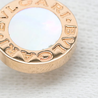 ブルガリ BVLGARI ブルガリブルガリ パープル×パールホワイト×ピンクゴールド K18PG マザーオブパール スギライト ブレスレット 18K マザーオブパール スギライト 杉石