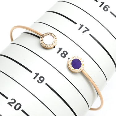ブルガリ BVLGARI ブルガリブルガリ パープル×パールホワイト×ピンクゴールド K18PG マザーオブパール スギライト ブレスレット 18K マザーオブパール スギライト 杉石