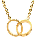 カルティエ Cartier ベビー ラブ B7212400 イエローゴールド K18YG ネックレス LOVE K18YG Au750 18K 18金 ビスモチーフ 2連