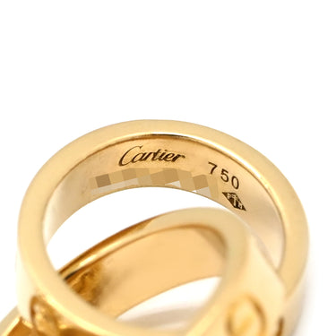 カルティエ Cartier ベビー ラブ B7212400 イエローゴールド K18YG ネックレス LOVE K18YG Au750 18K 18金 ビスモチーフ 2連