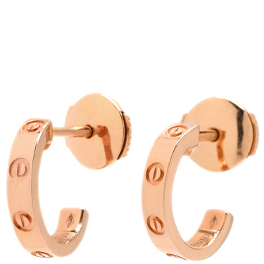 カルティエ Cartier ラブ LOVE フープピアス SM B8029000 ピンクゴールド K18PG ピアス ミニラブ 750 18K PG RG