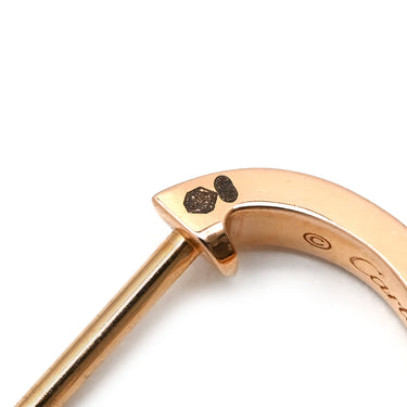カルティエ Cartier ラブ LOVE フープピアス SM B8029000 ピンクゴールド K18PG ピアス ミニラブ 750 18K PG RG