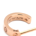 カルティエ Cartier ラブ LOVE フープピアス SM B8029000 ピンクゴールド K18PG ピアス ミニラブ 750 18K PG RG