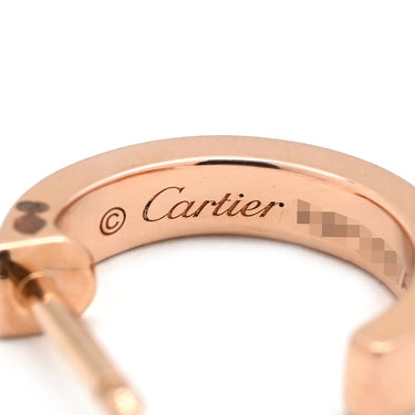 カルティエ Cartier ラブ LOVE フープピアス SM B8029000 ピンクゴールド K18PG ピアス ミニラブ 750 18K PG RG