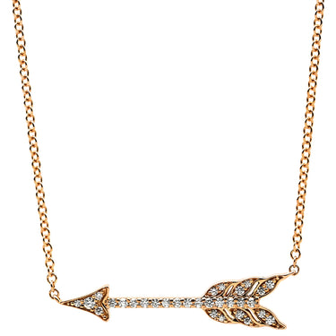 ティファニー Tiffany & Co アロー ダイヤ ネックレス ピンクゴールド K18PG ダイヤモンド ネックレス T&Co. K18PG RG Au750 18K 18金 アローモチーフ 矢