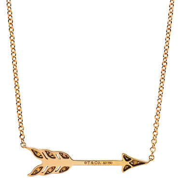 ティファニー Tiffany & Co アロー ダイヤ ネックレス ピンクゴールド K18PG ダイヤモンド ネックレス T&Co. K18PG RG Au750 18K 18金 アローモチーフ 矢