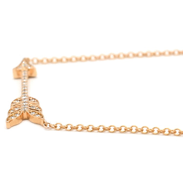 ティファニー Tiffany & Co アロー ダイヤ ネックレス ピンクゴールド K18PG ダイヤモンド ネックレス T&Co. K18PG RG Au750 18K 18金 アローモチーフ 矢