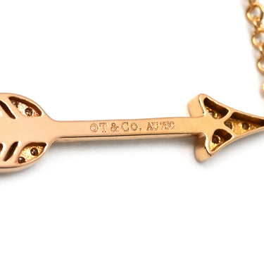 ティファニー Tiffany & Co アロー ダイヤ ネックレス ピンクゴールド K18PG ダイヤモンド ネックレス T&Co. K18PG RG Au750 18K 18金 アローモチーフ 矢