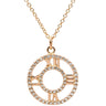 ティファニー Tiffany & Co アトラス オープン メダリオン ダイヤモンド ピンクゴールド K18PG ダイヤモンド ネックレス T&Co. K18PG Au750 18K 18金