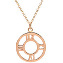 ティファニー Tiffany & Co アトラス オープン メダリオン ダイヤモンド ピンクゴールド K18PG ダイヤモンド ネックレス T&Co. K18PG Au750 18K 18金