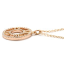 ティファニー Tiffany & Co アトラス オープン メダリオン ダイヤモンド ピンクゴールド K18PG ダイヤモンド ネックレス T&Co. K18PG Au750 18K 18金