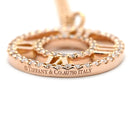ティファニー Tiffany & Co アトラス オープン メダリオン ダイヤモンド ピンクゴールド K18PG ダイヤモンド ネックレス T&Co. K18PG Au750 18K 18金