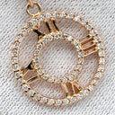 ティファニー Tiffany & Co アトラス オープン メダリオン ダイヤモンド ピンクゴールド K18PG ダイヤモンド ネックレス T&Co. K18PG Au750 18K 18金