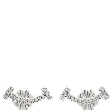 ティファニー Tiffany & Co Ｔスマイル ミニ ダイヤ 60150739 ホワイトゴールド K18WG ダイヤモンド ピアス T&Co. 750 18K WG