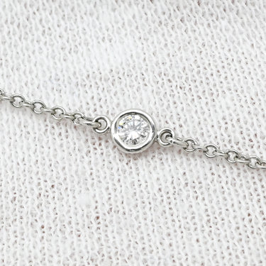 ティファニー Tiffany & Co バイザヤード ダイヤ ホワイトゴールド K18WG ダイヤモンド ピアス Au750 18K 18金 エルサ ペレッティ 5P 5粒 5石 ドロップ スイング