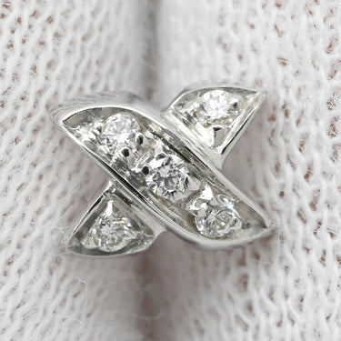 ティファニー Tiffany & Co シグネチャー ダイヤ ホワイトゴールド K18WG ダイヤモンド ピアス T&Co. 750 18K