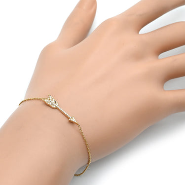 ティファニー Tiffany & Co アロー ローズゴールド K18RG ダイヤモンド ブレスレット T&Co. Au750 18K 18金 メレ ダイヤ 矢モチーフ