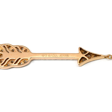 ティファニー Tiffany & Co アロー ローズゴールド K18RG ダイヤモンド ブレスレット T&Co. Au750 18K 18金 メレ ダイヤ 矢モチーフ