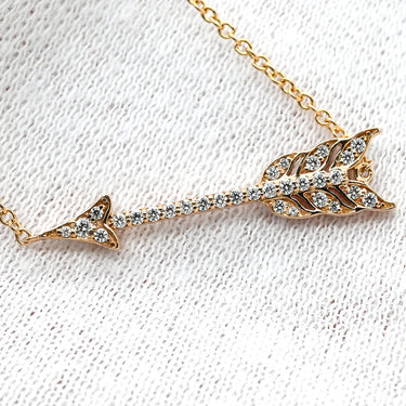 ティファニー Tiffany & Co アロー ローズゴールド K18RG ダイヤモンド ブレスレット T&Co. Au750 18K 18金 メレ ダイヤ 矢モチーフ
