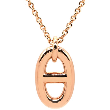 エルメス Hermes シェーヌダンクル ファランドール PM H108615B 00 ピンクゴールド K18PG ネックレス PG RG Au750 18K 18金