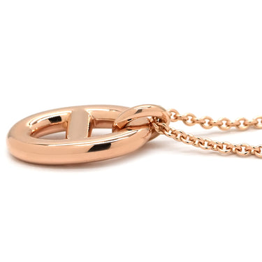 エルメス Hermes シェーヌダンクル ファランドール PM H108615B 00 ピンクゴールド K18PG ネックレス PG RG Au750 18K 18金