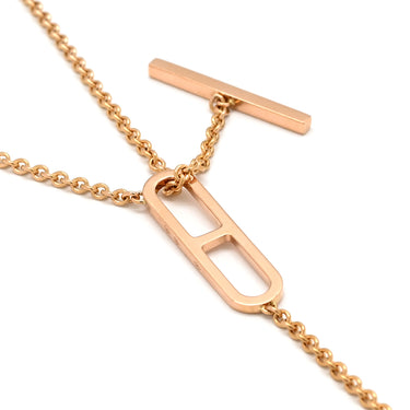 エルメス HERMES エヴァー シェーヌダンクル ローズゴールド K18PG ST ネックレス ピンクゴールド 18K 750AU