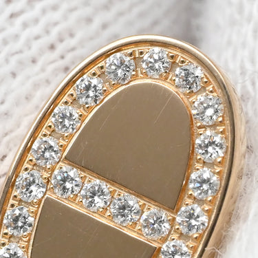 エルメス HERMES シェーヌダンクル コントゥール ダイヤ ローズゴールド K18PG ダイヤモンド ピアス ピンクゴールド 18K 750 RG PG