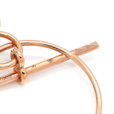 エルメス HERMES エシャペ PM H105117B 00 ローズゴールド K18PG ピアス ピンクゴールド 18K 750 RG ラウンド