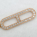 エルメス HERMES エヴァー シェーヌダンクル ダイヤ ローズゴールド K18PG ダイヤモンド ST ブレスレット ピンクゴールド 18K 750AU 54Pダイヤ