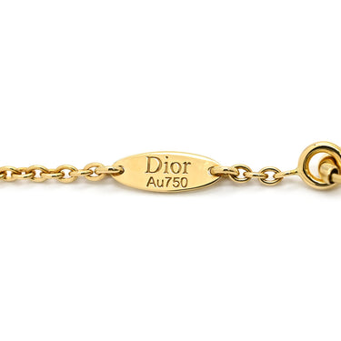 クリスチャン・ディオール Christian Dior ローズ デ ヴァン メダリオン JRDV95005 ホワイト×イエローゴールド K18YG ダイヤモンド ホワイトマザーオブパール ネックレス Au750 18K ダイヤ シェル