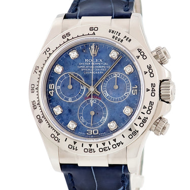 腕時計 ロレックス ROLEX コスモグラフ デイトナ 116519G P番 自動巻き メンズ P番 K18WG無垢 純正ダイヤ ソーダライト クロノグラフ