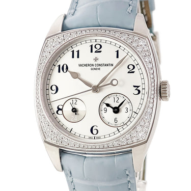 腕時計 ヴァシュロン・コンスタンタン VACHERON CONSTANTIN ハーモニー デュアルタイム 7805S/000G-B155 自動巻き メンズ K18WG無垢 純正ダイヤ