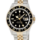 腕時計 ロレックス ROLEX GMTマスター2 16713 X番 自動巻き メンズ X番 K18YG×SS コンビ デイト 回転ベゼル 黒 ヴィンテージ
