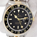 腕時計 ロレックス ROLEX GMTマスター2 16713 X番 自動巻き メンズ X番 K18YG×SS コンビ デイト 回転ベゼル 黒 ヴィンテージ