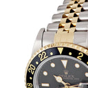 腕時計 ロレックス ROLEX GMTマスター2 16713 X番 自動巻き メンズ X番 K18YG×SS コンビ デイト 回転ベゼル 黒 ヴィンテージ