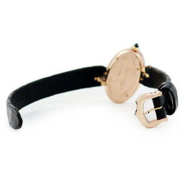 腕時計 カルティエ Cartier デリス ドゥ カルティエ SM W8100009 クオーツ レディース K18PG無垢 シルバー ローマン オーバル