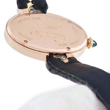 腕時計 カルティエ Cartier デリス ドゥ カルティエ SM W8100009 クオーツ レディース K18PG無垢 シルバー ローマン オーバル