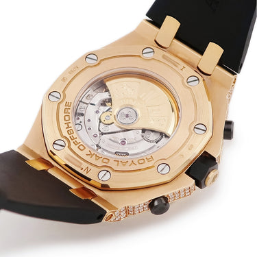 腕時計 オーデマピゲ AUDEMARS PIGUET ロイヤルオーク オフショア クロノグラフ 26470OR.OO.A002CR.01 自動巻き メンズ K18PG無垢 ダイヤ