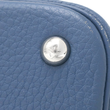 エルメス HERMES ボリード31 ブルーアガット トリヨンクレマンス 2WAYバッグ シルバー金具 青 ハンドバッグ ショルダー