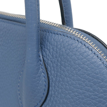 エルメス HERMES ボリード31 ブルーアガット トリヨンクレマンス 2WAYバッグ シルバー金具 青 ハンドバッグ ショルダー