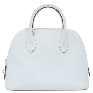 エルメス HERMES ボリード1923 25 ヴェルソ ブループリュム×ナタ ヴォーエプソン 2WAYバッグ シルバー金具 水色 アイボリー バイカラー