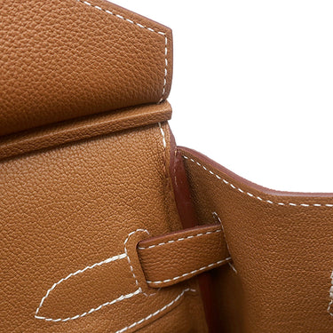エルメス HERMES バーキン30 ゴールド トゴ ハンドバッグ ゴールド金具 茶 2023年製