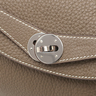 エルメス HERMES リンディ26 エトゥープ トリヨンクレマンス 2WAYバッグ シルバー金具 グレージュ