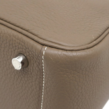 エルメス HERMES リンディ26 エトゥープ トリヨンクレマンス 2WAYバッグ シルバー金具 グレージュ