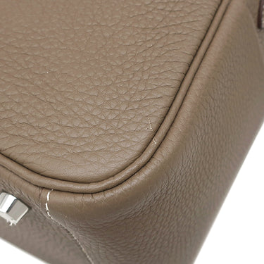エルメス HERMES リンディ26 エトゥープ トリヨンクレマンス 2WAYバッグ シルバー金具 グレージュ
