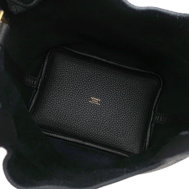 エルメス HERMES ピコタンロックPM ブラック トリヨンクレマンス ハンドバッグ ゴールド金具 黒 2023年製