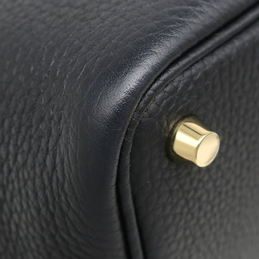 エルメス HERMES ピコタンロックPM ブラック トリヨンクレマンス ハンドバッグ ゴールド金具 黒 2023年製